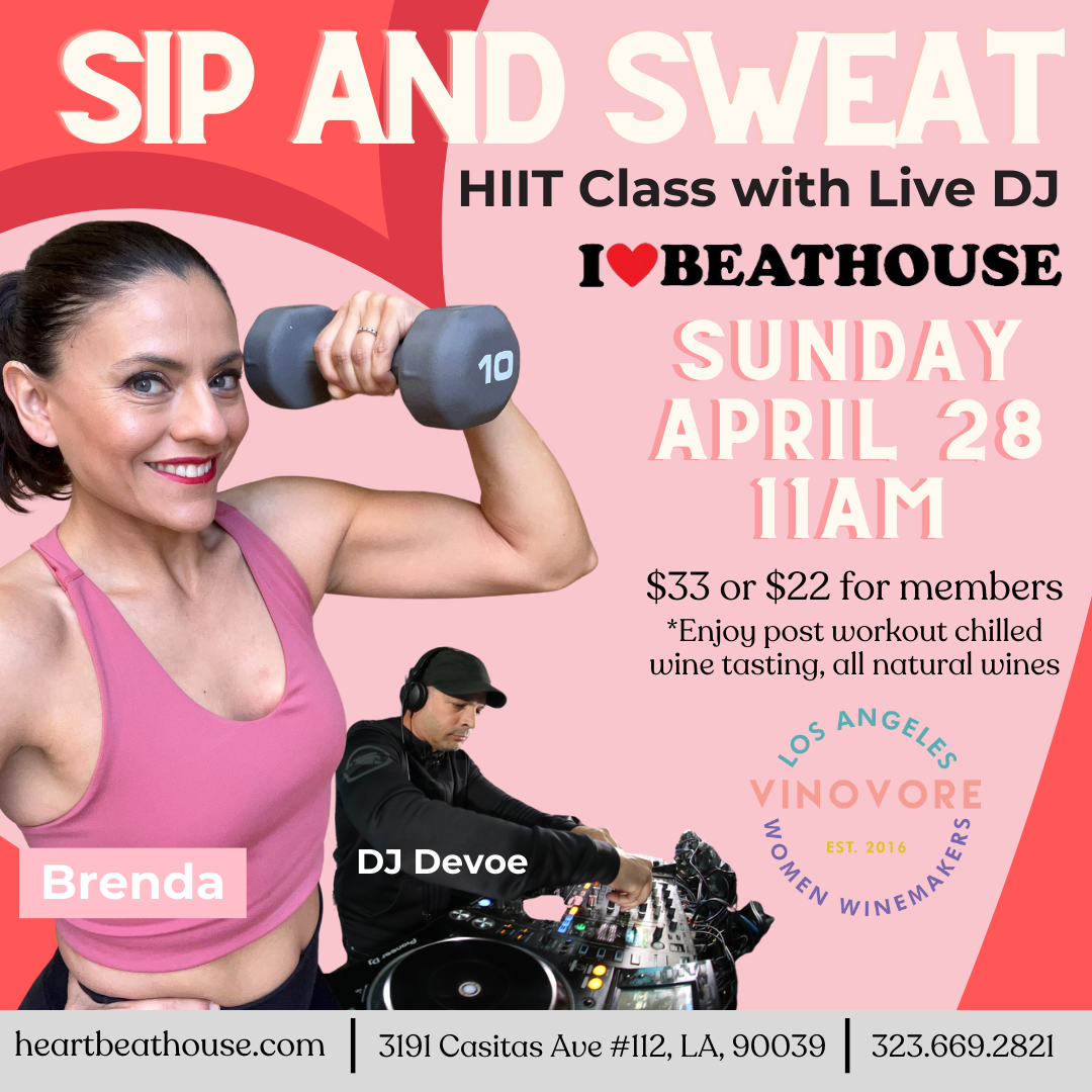NEW Sip and Sweat Flier