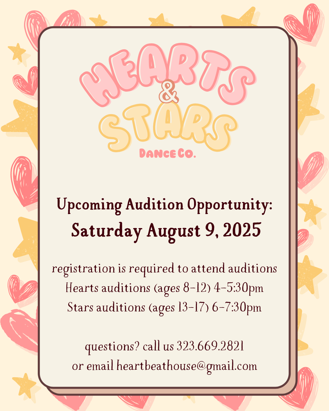 H&S 2025 Audition Announcement
