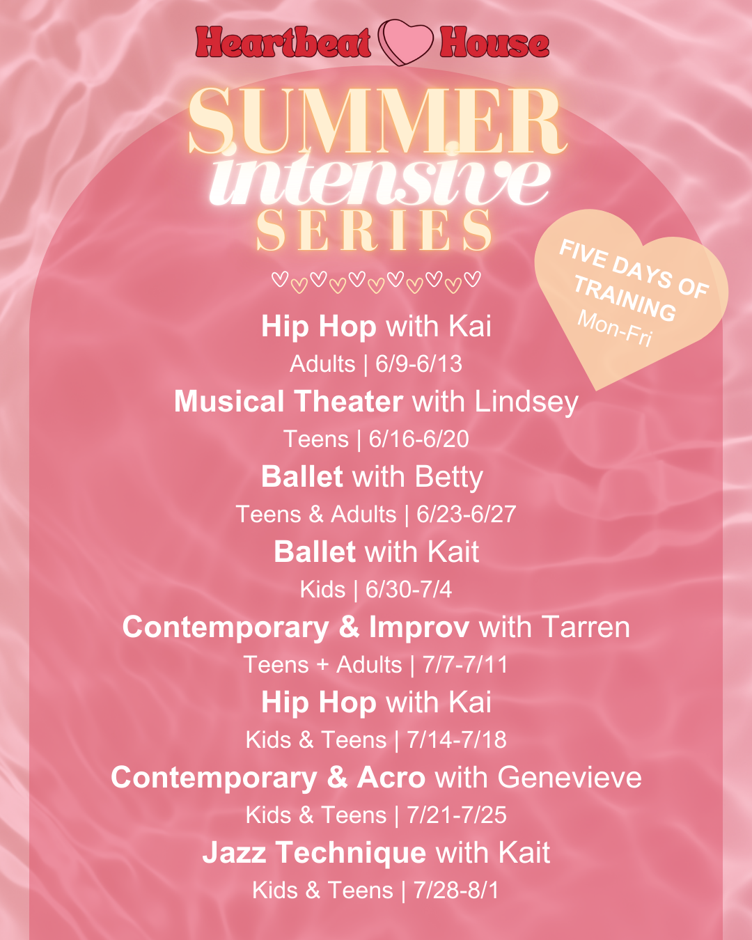 full schedule