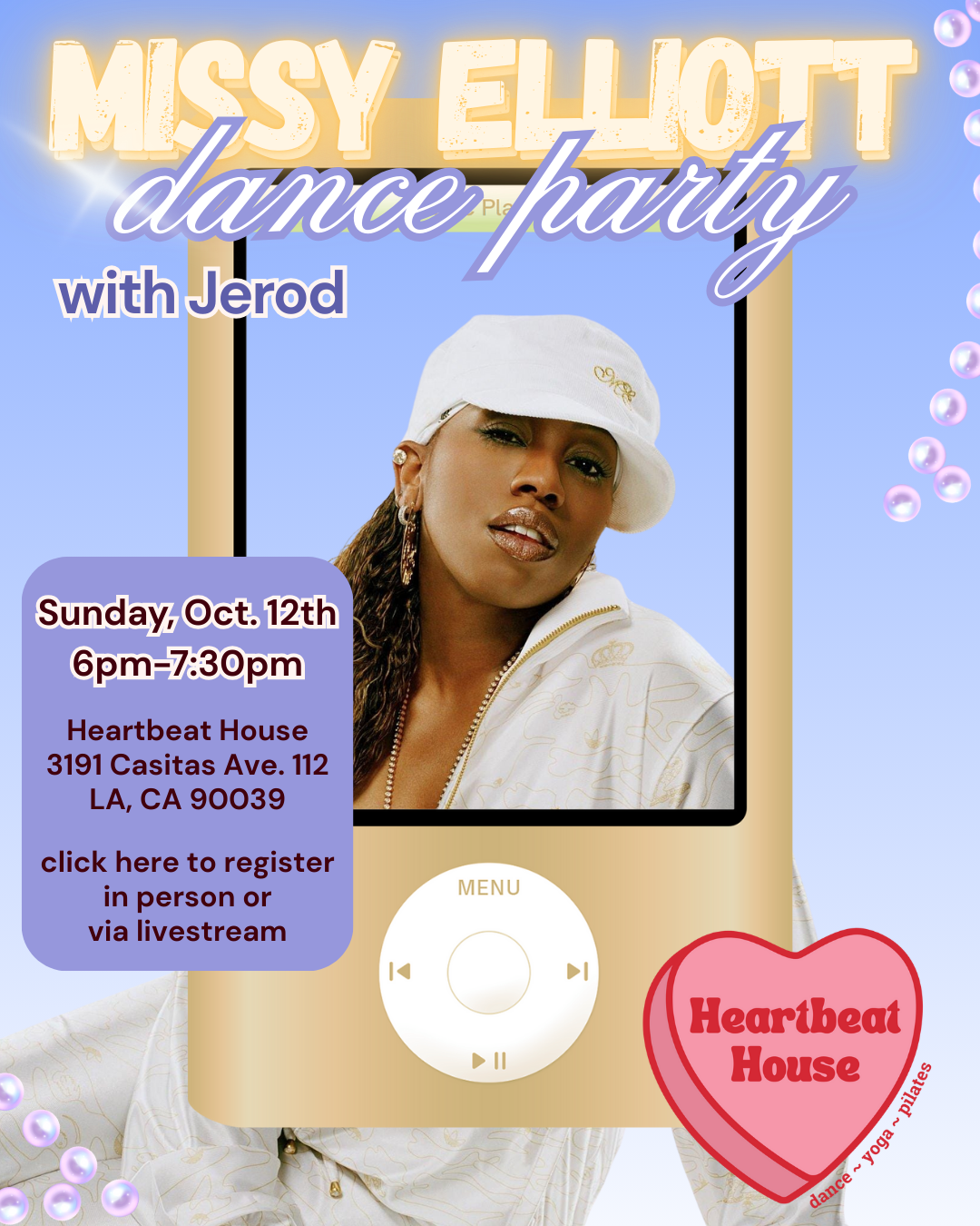 Missy Elliot 2025 website flyer