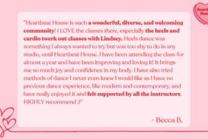 Heartbeat House testimonial