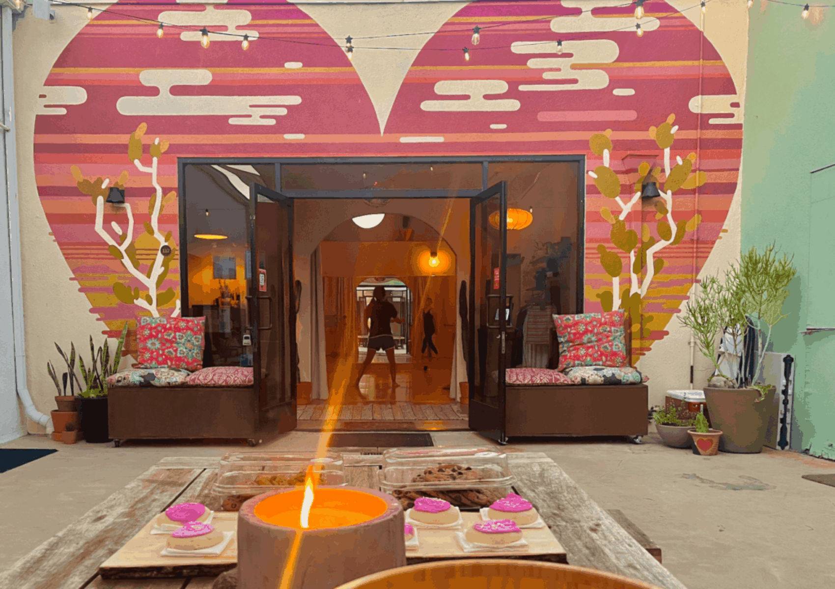 Heartbeat House courtyard